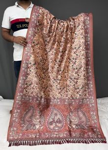 Latest Tussar Silk Multi Kalamkari Digital Print Saree