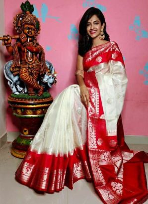 Off white saree online online