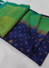 Festive Wear Navy Blue Zari Weaving Work Soft Silk Kubera Pattu Saree