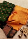 Light Weight Green Soft Silk Traditional Kubera Pattu Saree