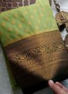 Stylish Pista Soft Silk Traditional Kubera Pattu Saree